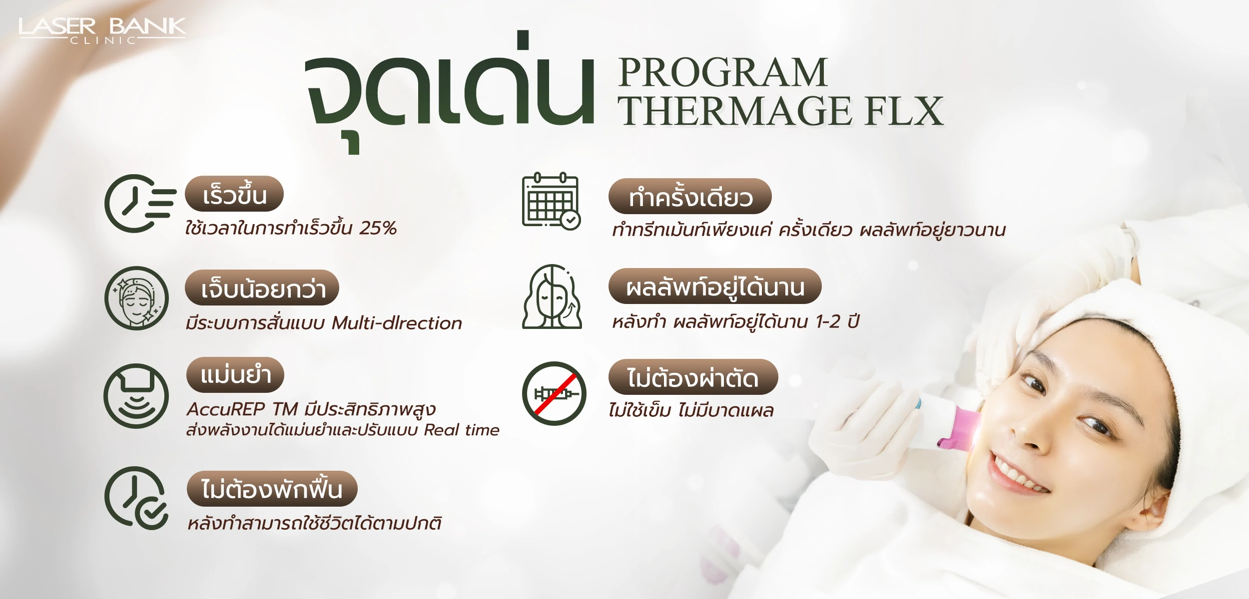 จุดเด่นของ thermage flx